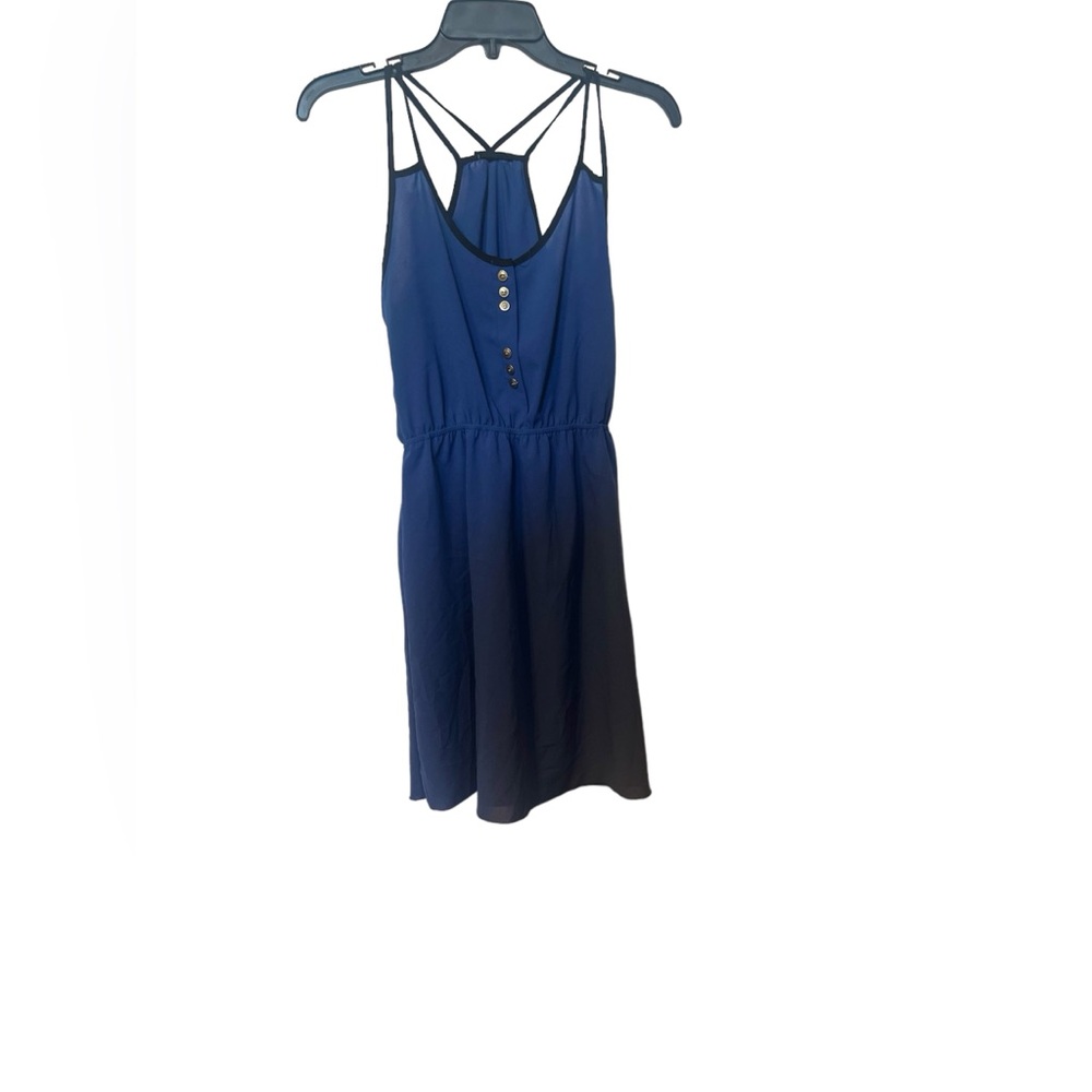 Blue and Black Dress